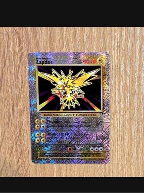 Zapdos legendary collection reverse holo customized card